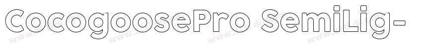 CocogoosePro SemiLig字体转换